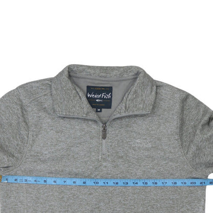 Mens UK Size M Weird Fish Grey Pullover Sweatshirt