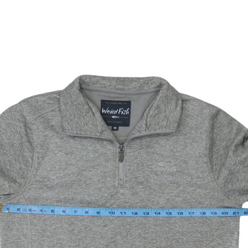 Mens UK Size M Weird Fish Grey Pullover Sweatshirt