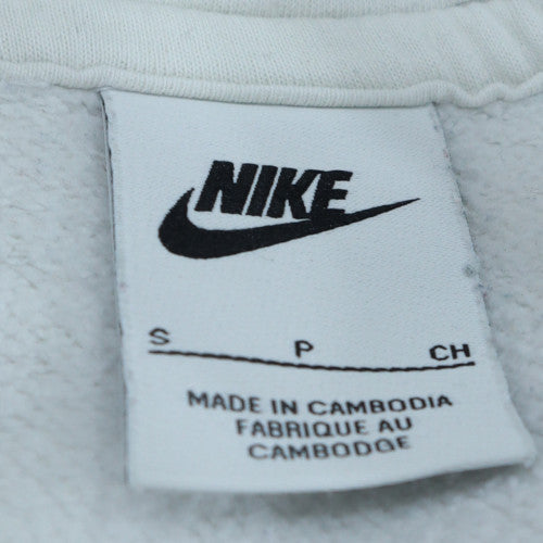 Mens UK Size S Nike White Pullover Hoodie