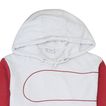 Mens UK Size L FILA White Pullover Hoodie