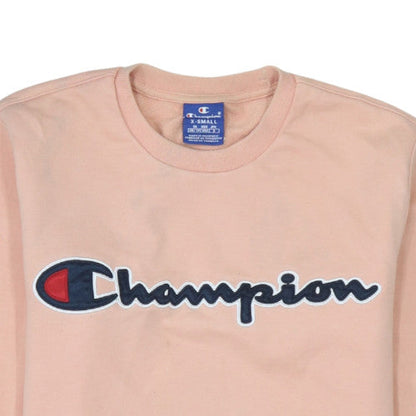 Womens UK Size XS Champion Pink Pullover Sweatshirt