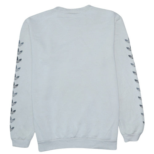 Mens UK Size L adidas White Pullover Sweatshirt