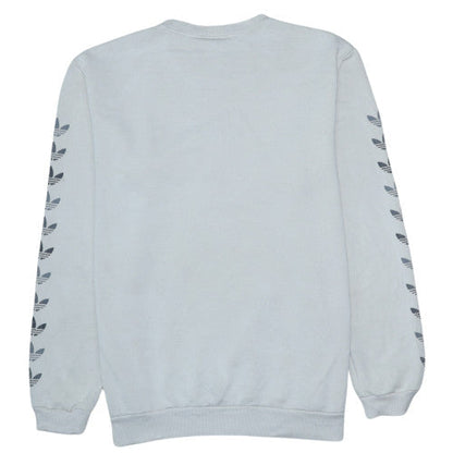 Mens UK Size L adidas White Pullover Sweatshirt