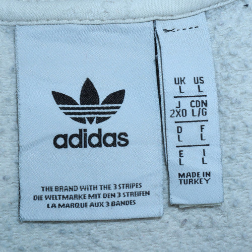 Mens UK Size L adidas White Pullover Sweatshirt