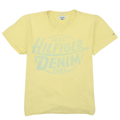 Tommy Hilfiger Men Yellow XL Graphic Print Crew Neck T-Shirt