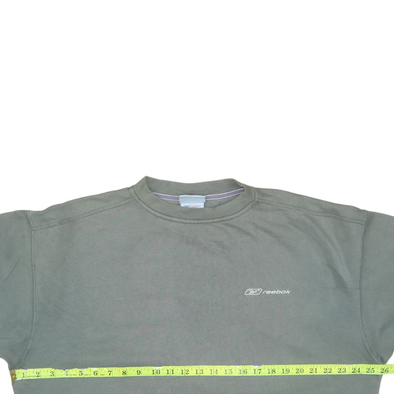 Mens UK Size L Reebok Green Pullover Sweatshirt