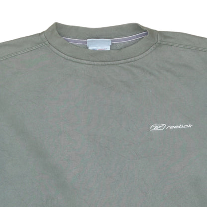 Mens UK Size L Reebok Green Pullover Sweatshirt