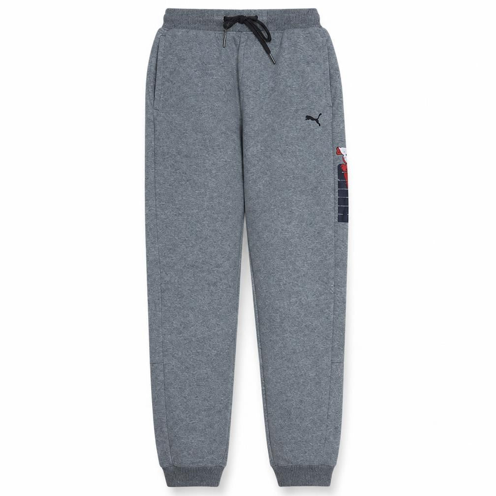 Boys UK Size 14 Years PUMA Regular Fit Jogger Grey Trousers