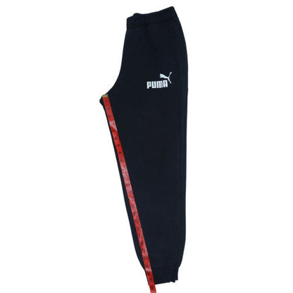 Puma Boys Black XL Jogger Sweatpants 14-15 Years Cotton Blend Elastic Waist