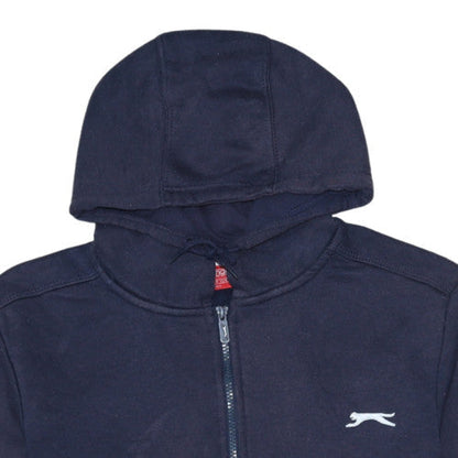 Mens UK Size M Slazenger Blue Full Zip Hoodie