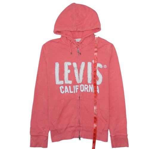 Womens UK Size S Levi's Pink Full Zip Hoodie