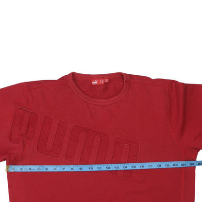 Mens UK Size M PUMA Red Pullover Sweatshirt
