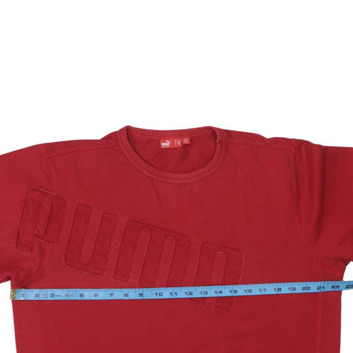 Mens UK Size M PUMA Red Pullover Sweatshirt