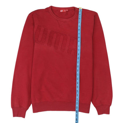 Mens UK Size M PUMA Red Pullover Sweatshirt