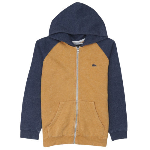 Teens UK Size M Quiksilver Brown Full Zip Hoodie