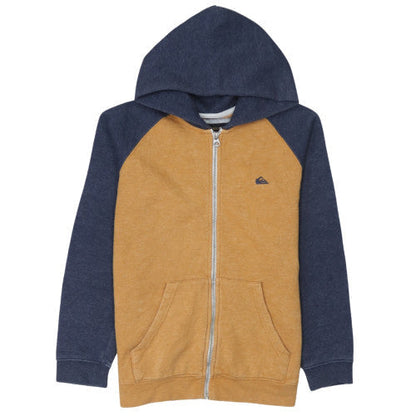 Teens UK Size M Quiksilver Brown Full Zip Hoodie