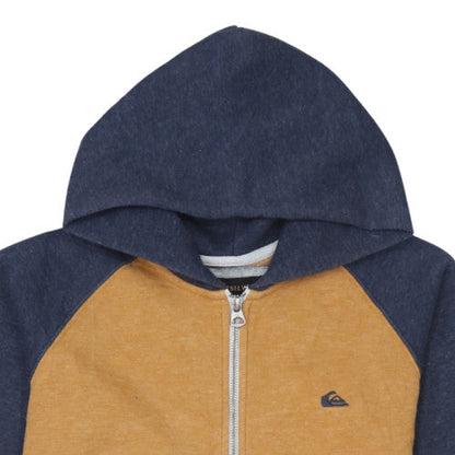 Teens UK Size M Quiksilver Brown Full Zip Hoodie