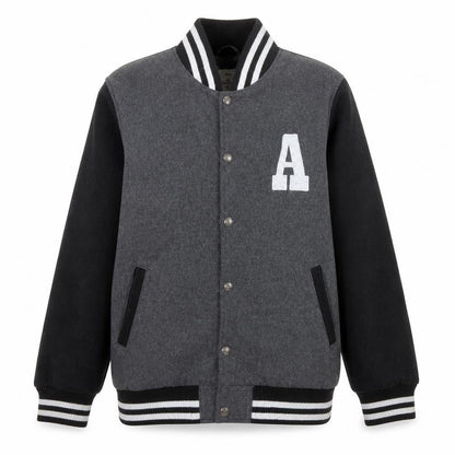 Boys UK Size 16 Years C&A Black Varsity Jacket