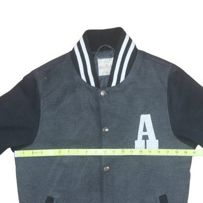 Boys UK Size 16 Years C&A Black Varsity Jacket