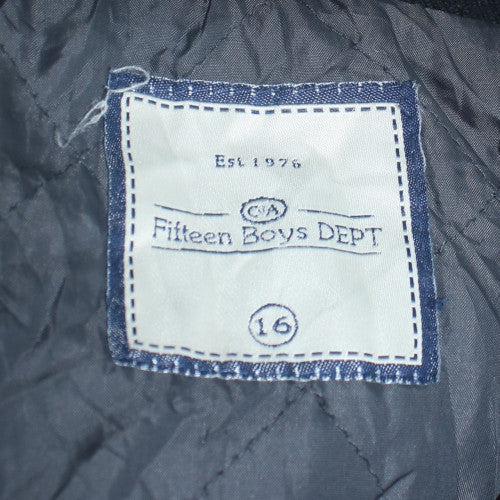 Boys UK Size 16 Years C&A Black Varsity Jacket