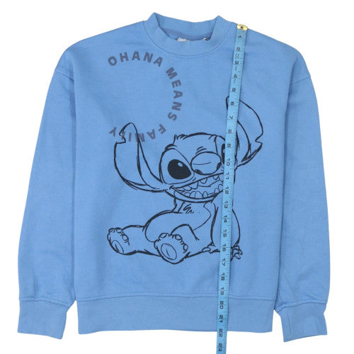 Womens UK Size S Disney Blue Pullover Sweatshirt