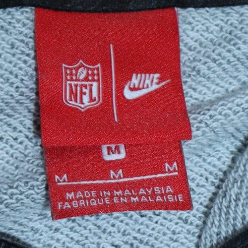 Mens UK Size M Nike Grey Full Zip Hoodie