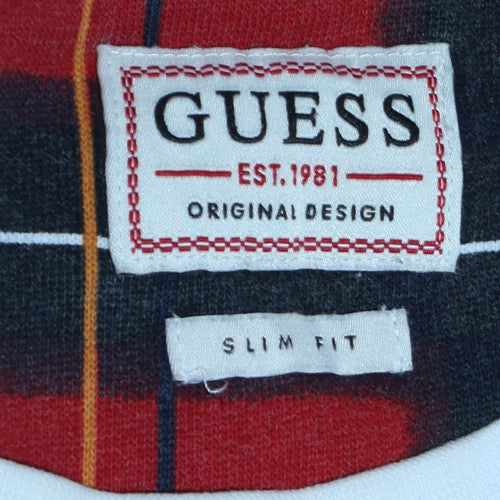 Mens UK Size M GUESS White Pullover Sweatshirt