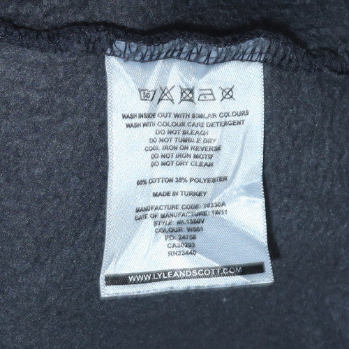 Mens UK Size L Lyle & Scott Black Pullover Sweatshirt