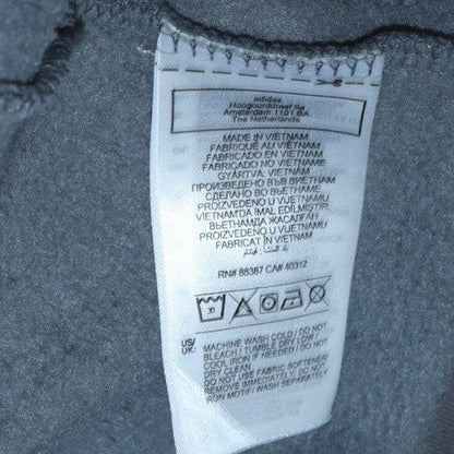 Adidas Boys Grey Pullover Hoodie 13-14 Years Fleece Lined Classic Fit