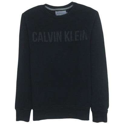 Mens UK Size L Calvin Klein Black Pullover Sweatshirt