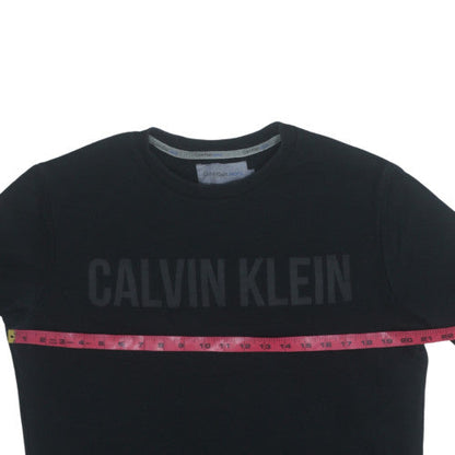 Mens UK Size L Calvin Klein Black Pullover Sweatshirt