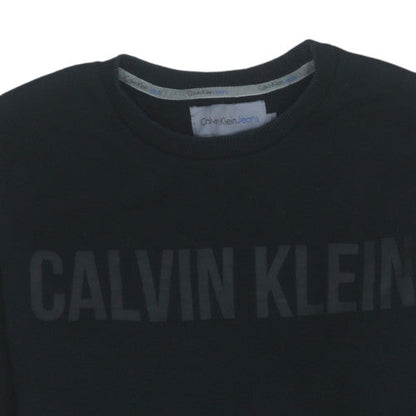 Mens UK Size L Calvin Klein Black Pullover Sweatshirt