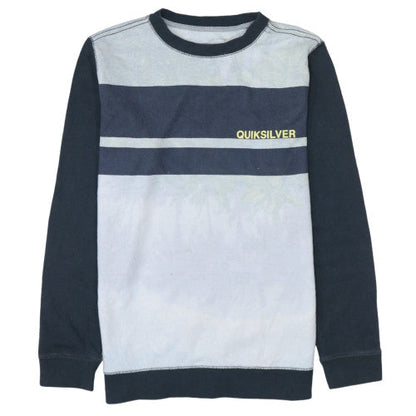 Mens UK Size S Quiksilver Blue Pullover Sweatshirt