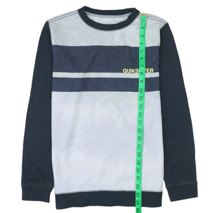 Mens UK Size S Quiksilver Blue Pullover Sweatshirt