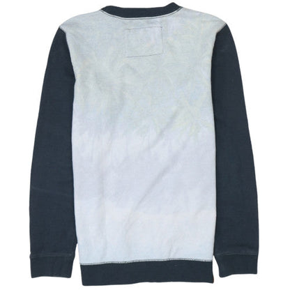 Mens UK Size S Quiksilver Blue Pullover Sweatshirt