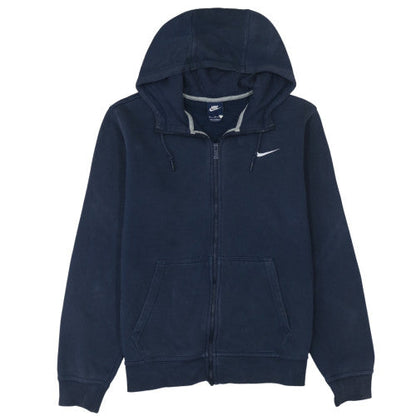 Mens UK Size M Nike Blue Full Zip Hoodie