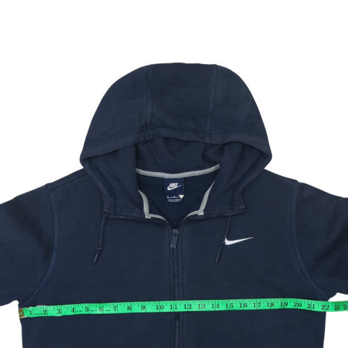 Mens UK Size M Nike Blue Full Zip Hoodie