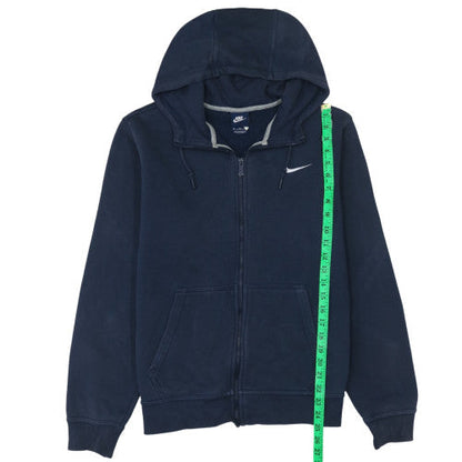 Mens UK Size M Nike Blue Full Zip Hoodie