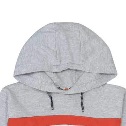 Ellesse Boys Grey Hoodie 16 Years Pullover Fleece Logo Sweatshirt
