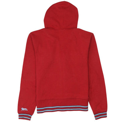 Lonsdale Boys Red Full Zip Hoodie Sweatshirt 10 Years Cotton Blend