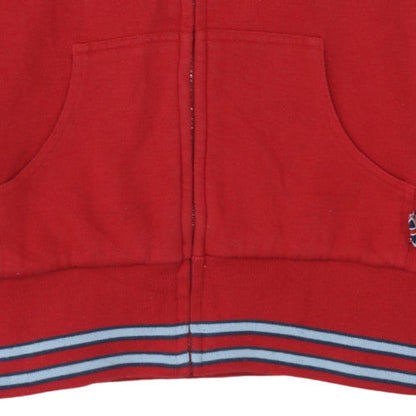 Lonsdale Boys Red Full Zip Hoodie Sweatshirt 10 Years Cotton Blend