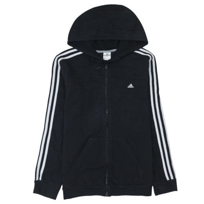 Womens UK Size L adidas Black Full Zip Hoodie