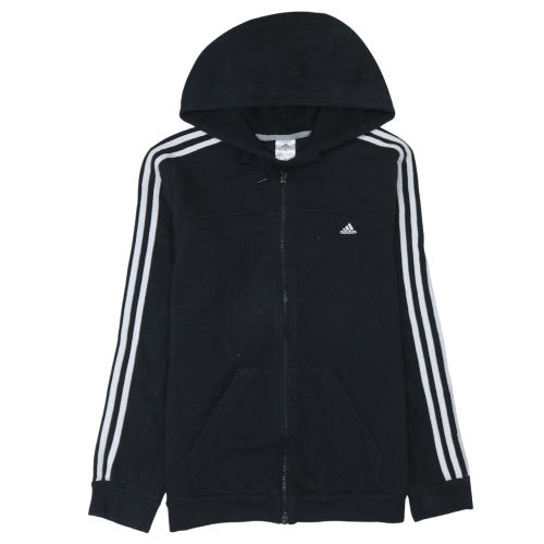 Womens UK Size L adidas Black Full Zip Hoodie