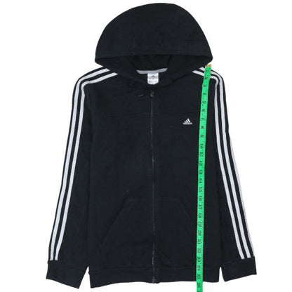 Womens UK Size L adidas Black Full Zip Hoodie