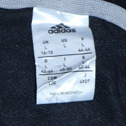 Womens UK Size L adidas Black Full Zip Hoodie