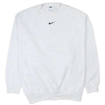 Womens UK Size XS Nike White Pullover Sweatshirt