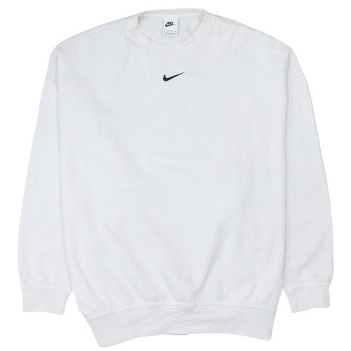 Womens UK Size XS Nike White Pullover Sweatshirt
