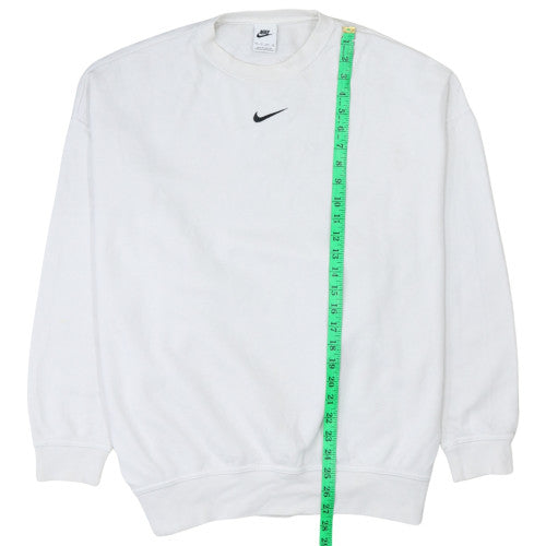 Womens UK Size XS Nike White Pullover Sweatshirt