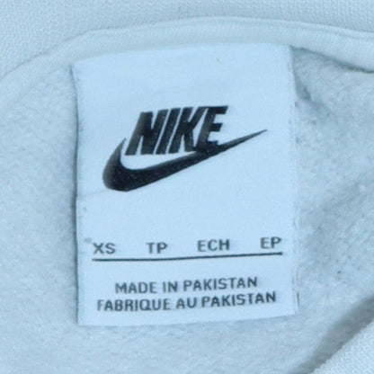Womens UK Size XS Nike White Pullover Sweatshirt