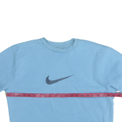 Nike Boys Blue Crew Neck Pullover Sweatshirt Size 14-15 Years